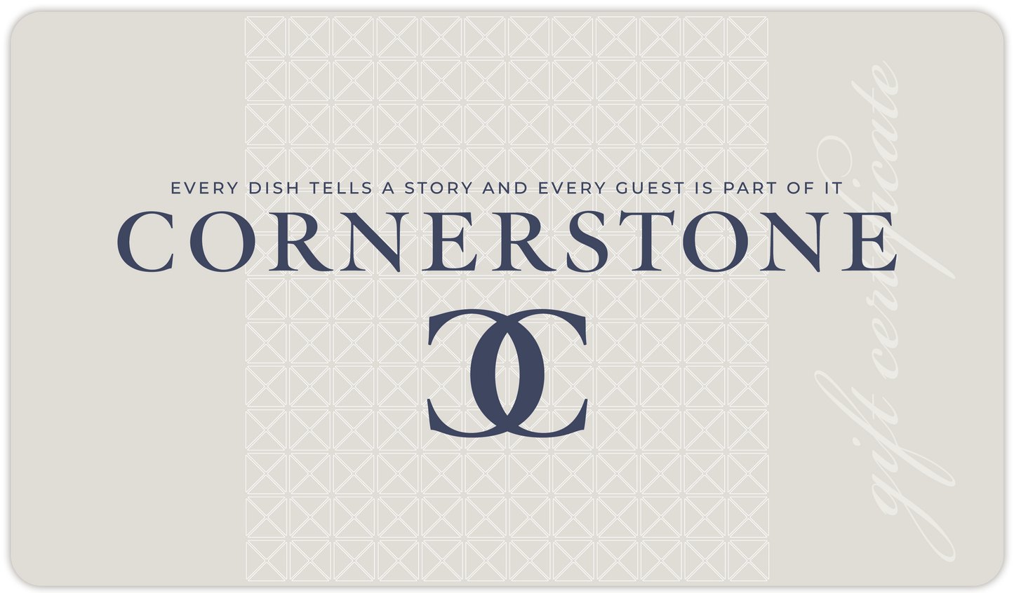Cornerstone Gift Card - Online