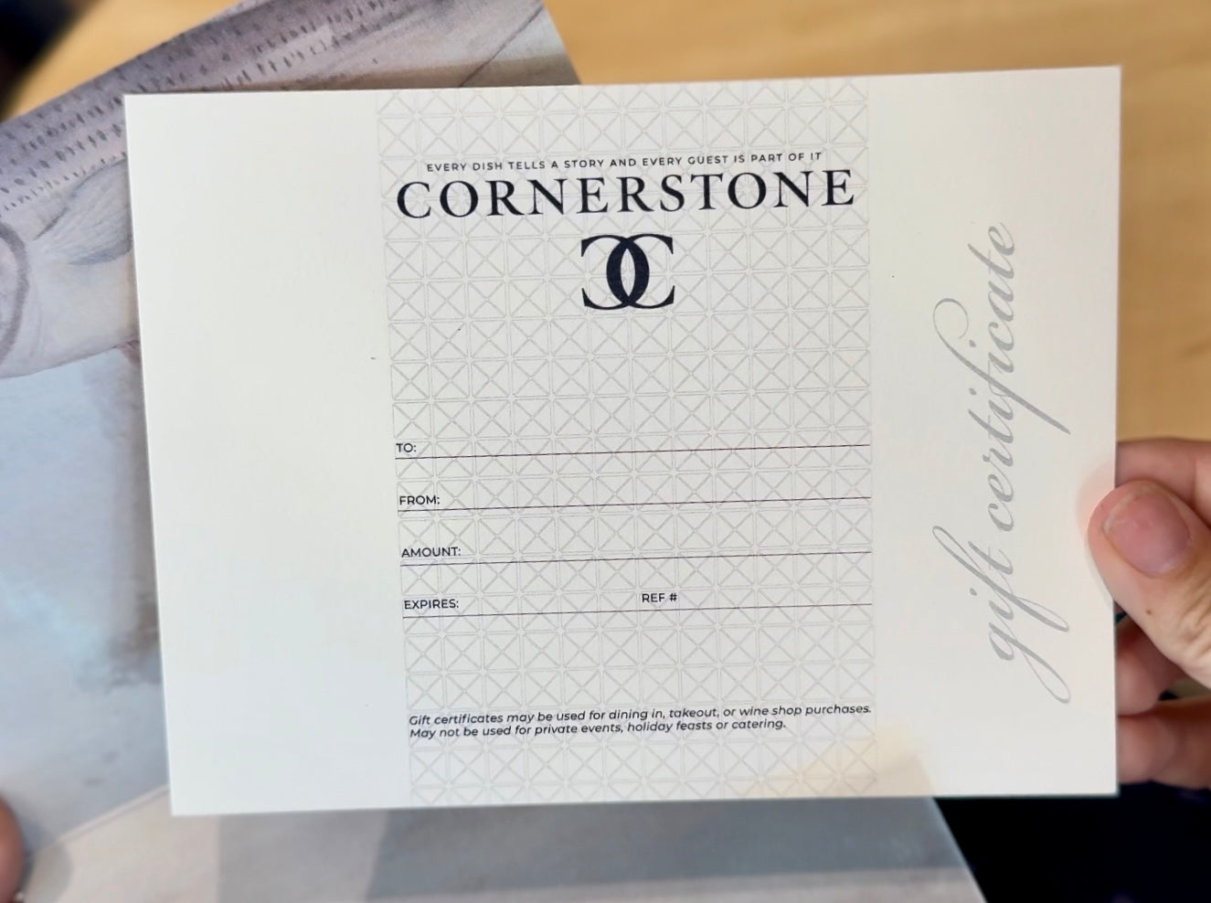 Cornerstone Gift Card - For In Person Pick Up